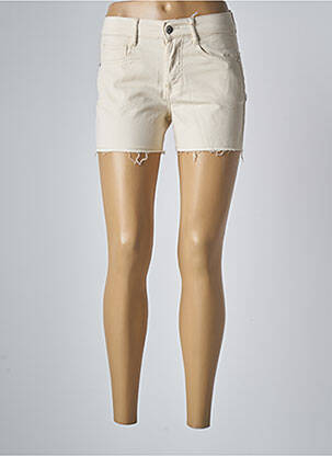 Short fermeture zippée sous rabat boutonné taille normale beige LPB femme