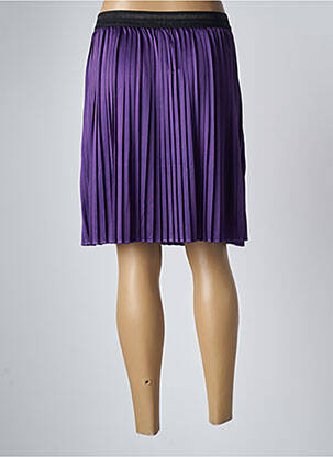 Jupe mi-longue taille haute violet LPB femme
