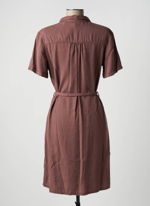 Robe mi-longue marron KANOPE pour femme