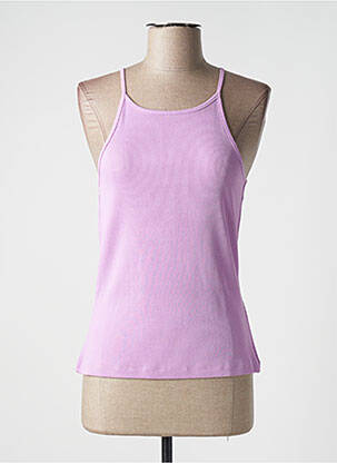 Top coupe cintrée fines bretelles violet ESPRIT femme