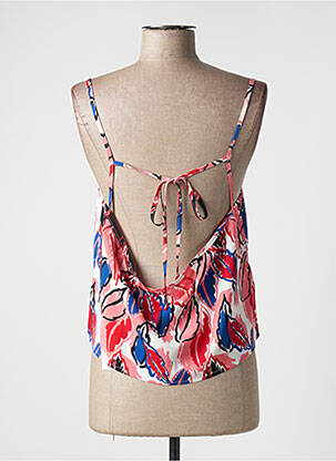 Top imprimé fantaisie fines bretelles rouge MOLLY BRACKEN femme
