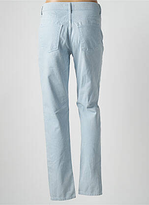 Pantalon droit fermeture zippée sous rabat boutonné taille normale bleu ESPRIT femme