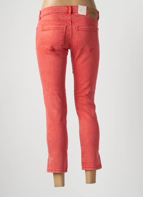 Pantalon slim taille basse taille basse orange ESPRIT femme