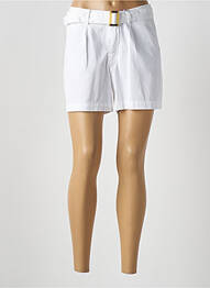 Short fermeture zippée sous rabat boutonné taille normale blanc KANOPE femme