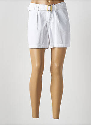 Short fermeture zippée sous rabat boutonné taille normale blanc KANOPE femme