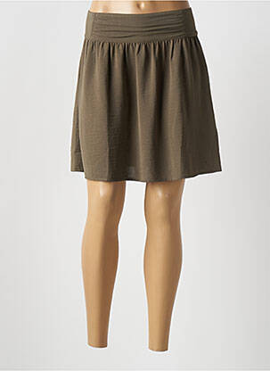 Jupe mi-longue taille normale vert ESPRIT femme