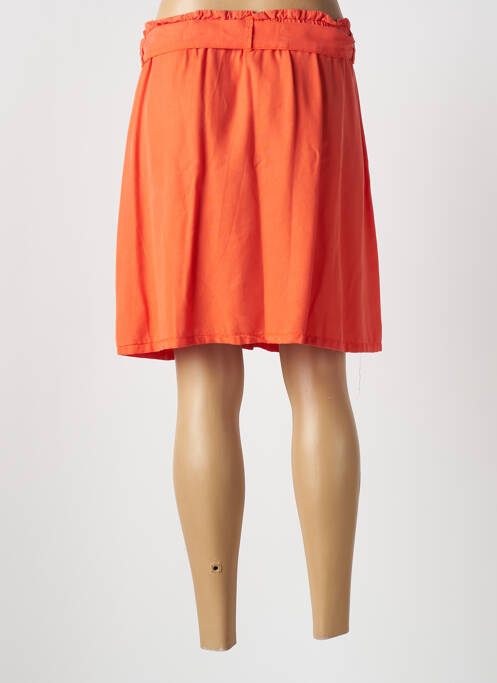 Jupe courte orange KANOPE pour femme