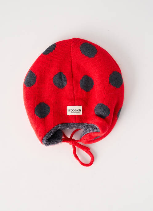 Bonnet rouge BOBOLI pour fille