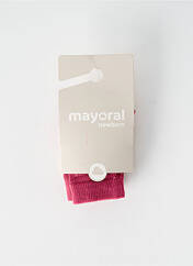 Collants rose MAYORAL pour fille seconde vue