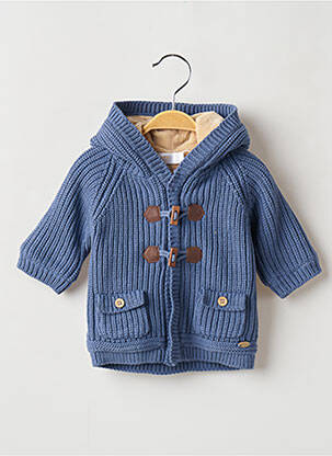 Gilet manches longues col rond bleu MAYORAL garçon