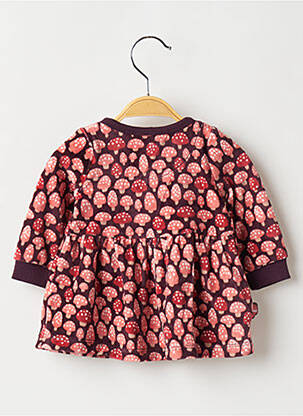 Robe mi-longue col rond manches longues violet BOBOLI fille