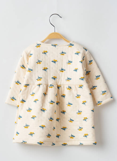 Robe mi-longue beige PETIT BATEAU pour fille