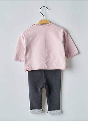 Ensemble pantalon broderie rose LOSAN fille