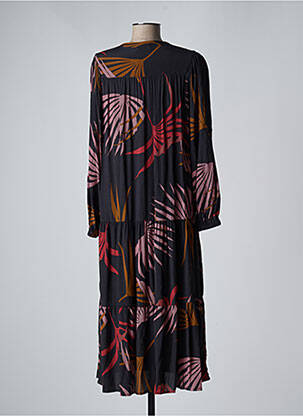 Robe longue manches longues manches longues noir SEE U SOON femme