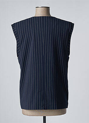 Gilet manches courtes coupe droite bleu ATELIER REVE femme