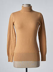 Pull col roulé beige BISCOTE pour femme seconde vue