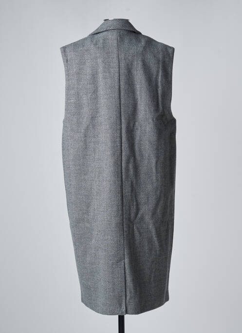 Manteau long gris KAFFE pour femme