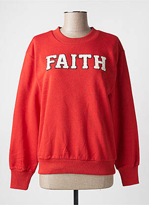 Sweat-shirt manches longues manches longues rouge KAFFE femme