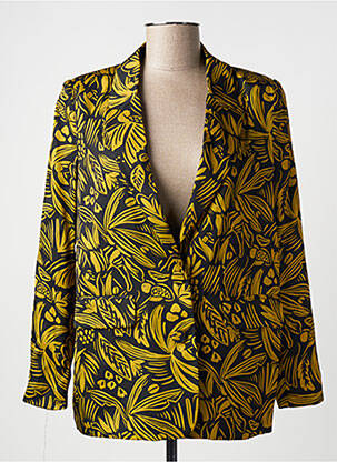 Blazer poches jaune SEE U SOON femme