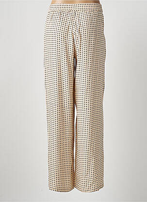 Pantalon large coupe fluide beige KAFFE femme