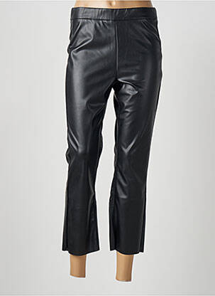 Pantalon 7/8 stretch taille normale noir KAFFE femme