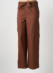 Pantalon droit marron KAFFE pour femme seconde vue