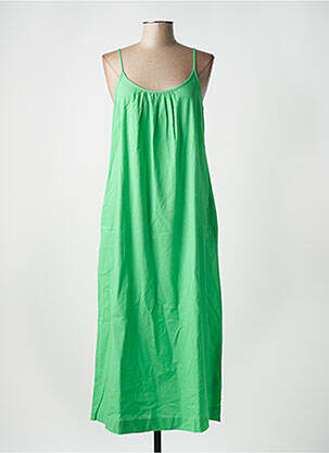 Robe longue vert KAFFE pour femme