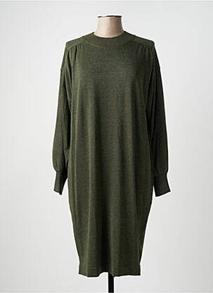 Robe pull vert KAFFE pour femme