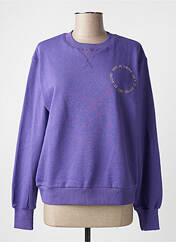 Sweat-shirt violet KAFFE pour femme seconde vue