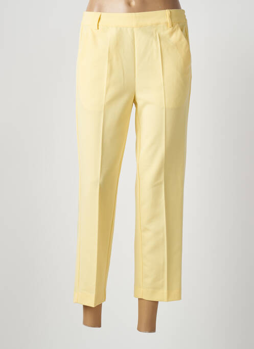 Pantalon 7/8 jaune KAFFE pour femme