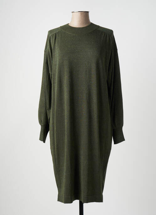 Robe pull vert KAFFE pour femme