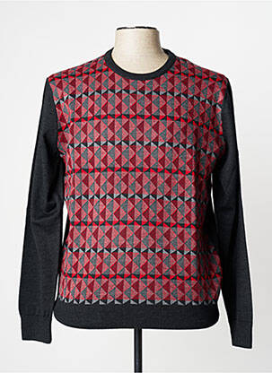 Pull rouge MONTE CARLO pour homme