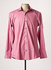 Chemise manches longues rose MONTE CARLO pour homme seconde vue