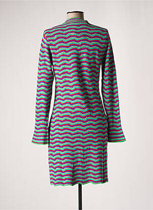 Robe pull col col montant manches longues vert SURKANA femme