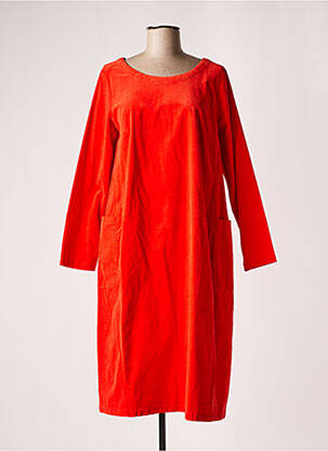 Robe mi-longue orange KOKOMARINA pour femme