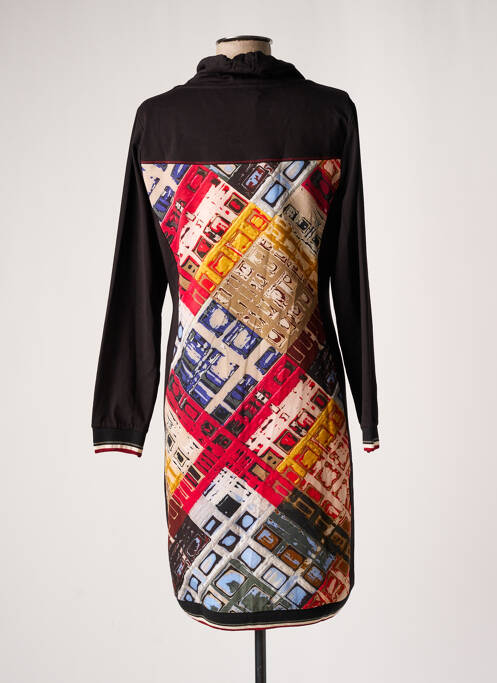 Robe mi-longue noir DOLCEZZA pour femme