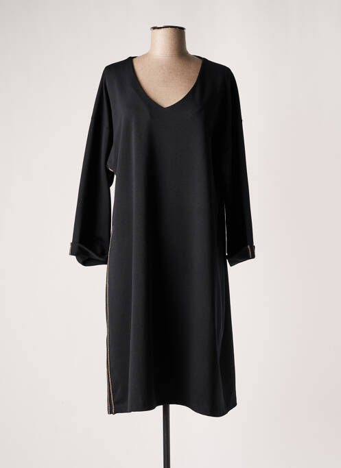 Robe mi-longue noir FRANCK ANNA pour femme