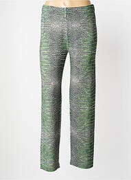 Pantalon droit stretch taille normale vert JEI'S BY LETIZIA DENARO femme