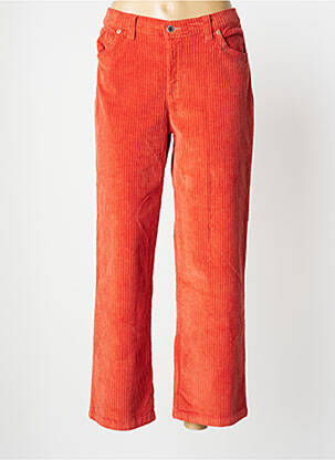 Pantalon droit orange WALTRON pour femme