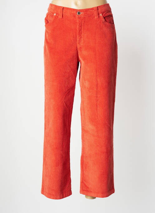 Pantalon droit orange WALTRON pour femme