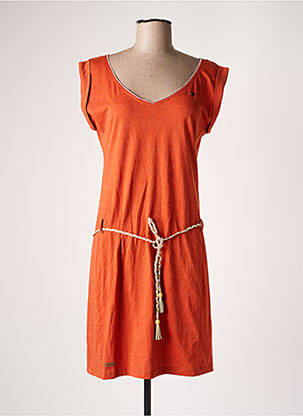 Robe mi-longue orange RAGWEAR pour femme