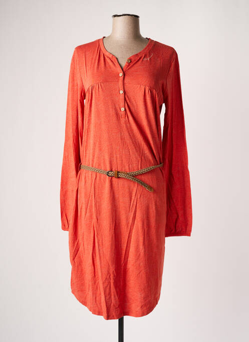 Robe mi-longue orange RAGWEAR pour femme