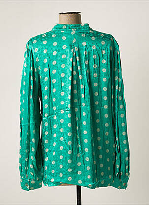 Chemisier coupe fluide manches longues vert NUMPH femme