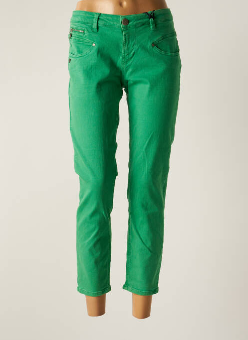 Pantalon 7/8 vert FREEMAN T.PORTER pour femme