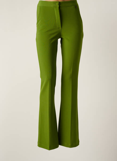 Pantalon droit vert DIXIE pour femme
