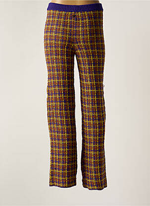 Pantalon droit taille élastique violet DIXIE femme