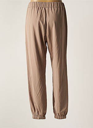 Pantalon droit tissage popeline beige NUMPH femme