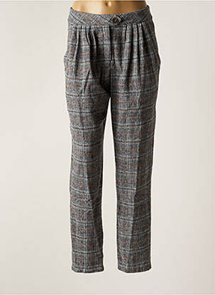 Pantalon droit coupe carotte gris MOLLY BRACKEN femme