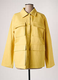 Veste casual coupe droite jaune NUMPH femme