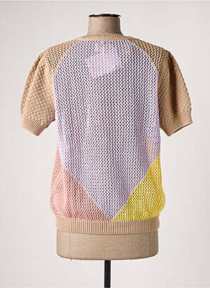 Gilet manches courtes resserrée sur le bas violet NUMPH femme